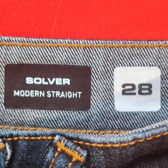 Volcom Jeans Solver modern straight indigo blue men's size W28 L28 - Picture 5 of 9